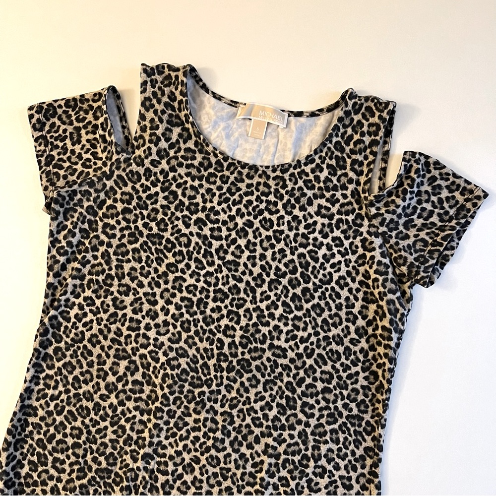 Michael Kors Leopard Print Mini Dress